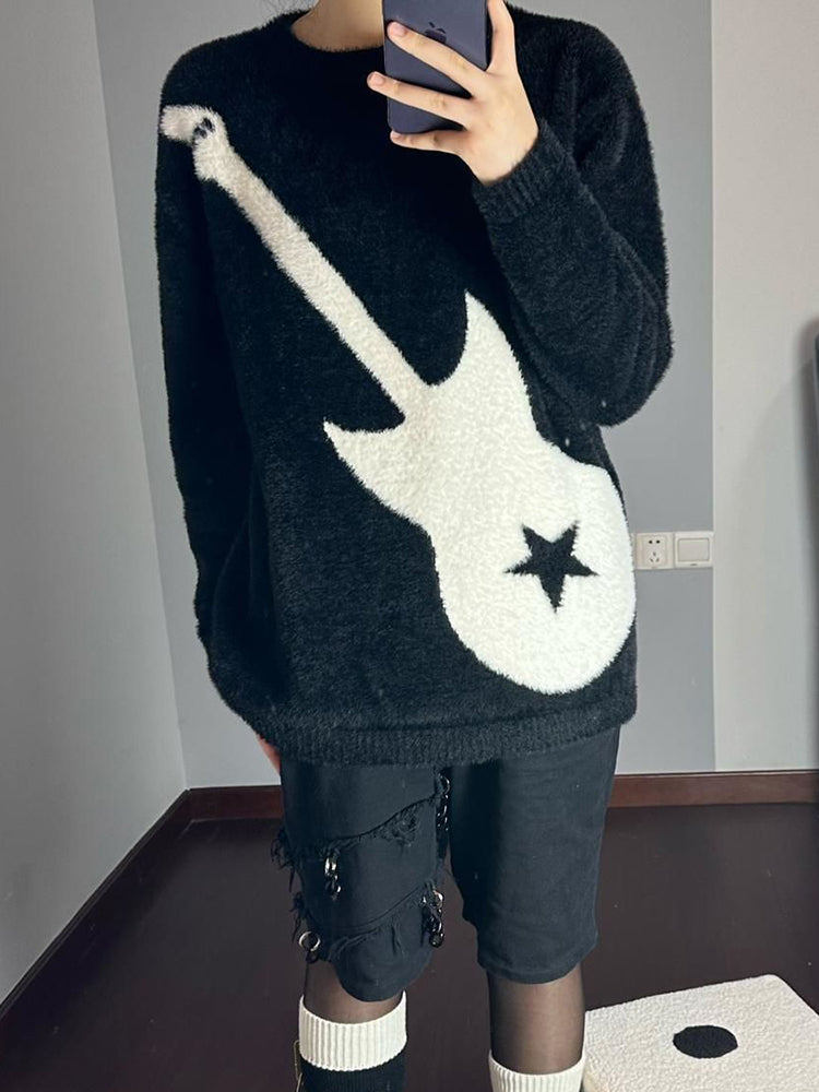 Mens Harajuku Street Crew Neck Sweater