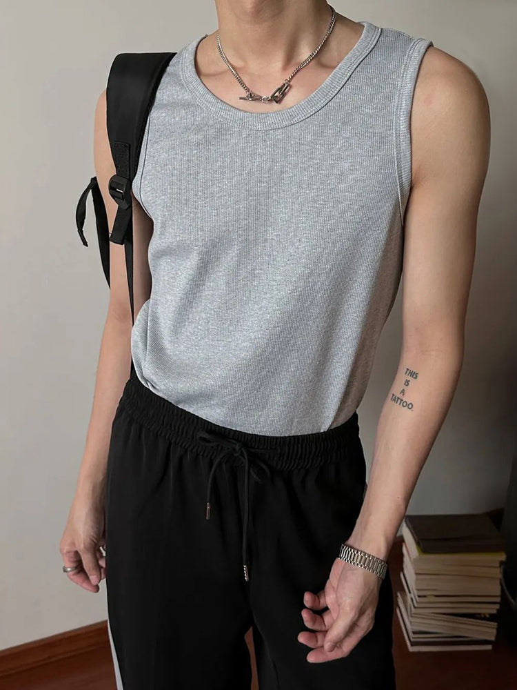 Men Sexy Casual Solid Vest