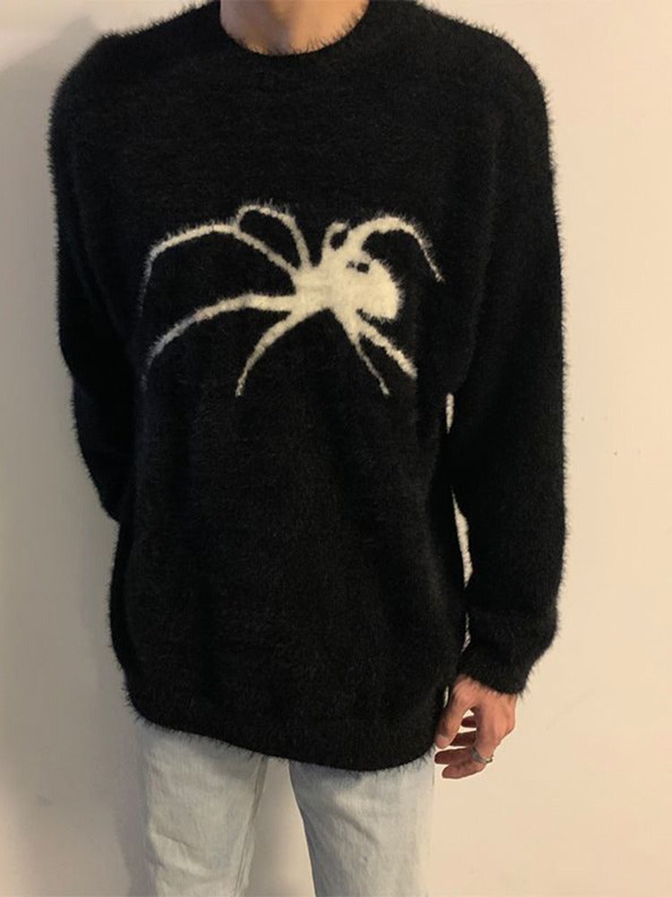 Men's Retro Original Niche Spider Sweater