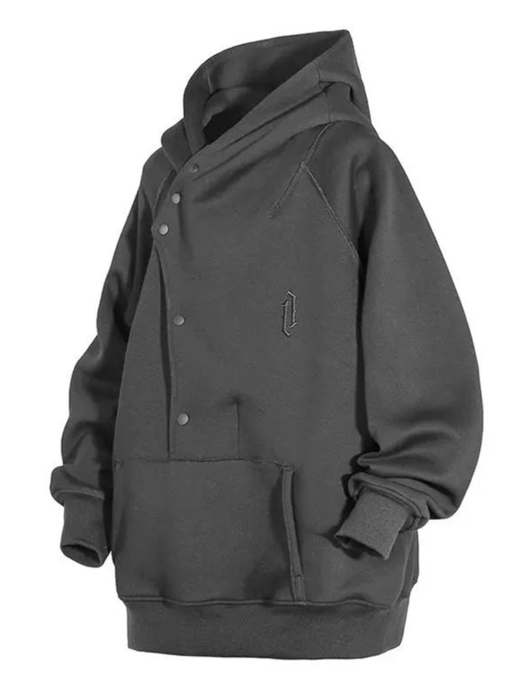 Comprar grey Mens Functional Casual Style Hoodie