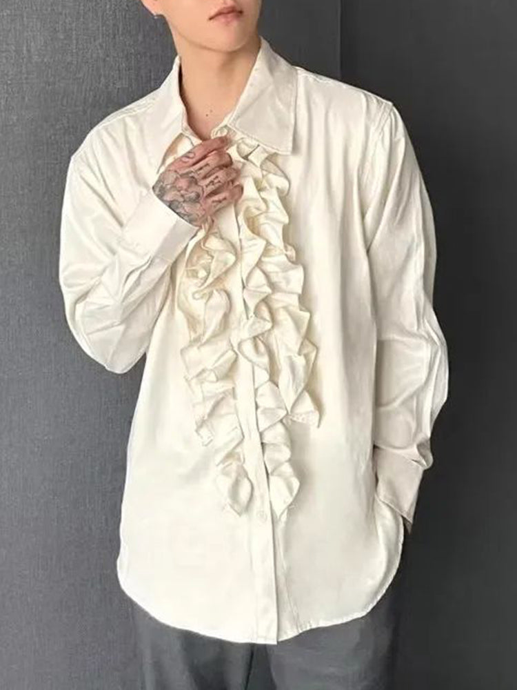 Mens Palace Style Ruffled Shirt