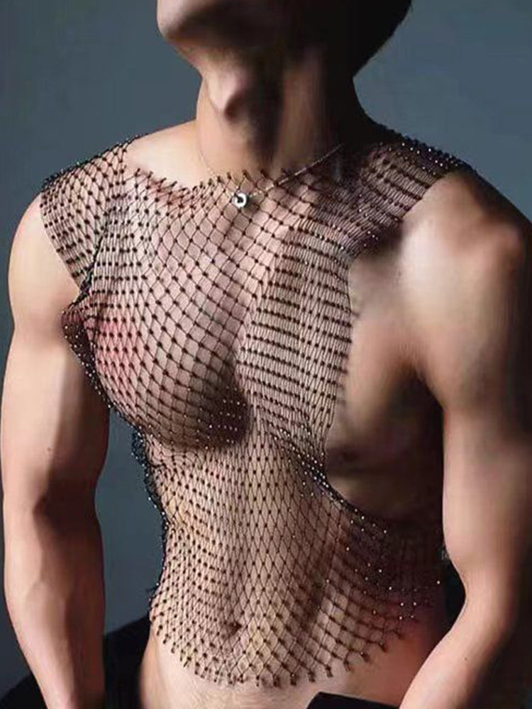 Comprar 45cm Mens Mesh Crop Top