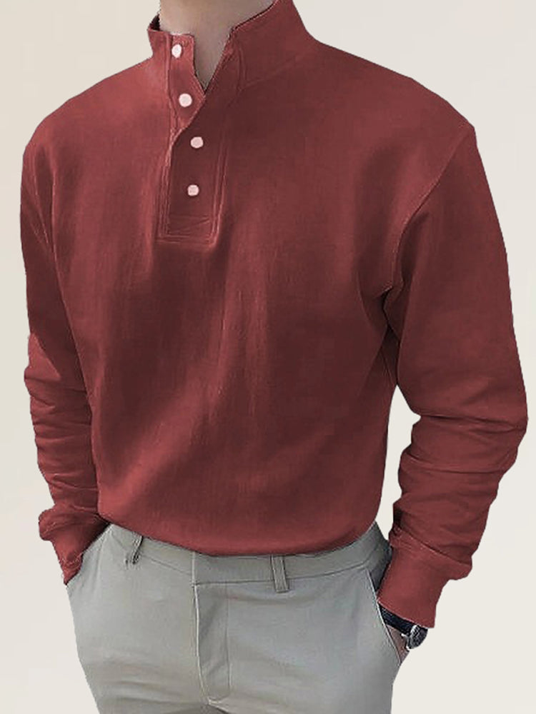 Comprar type-7 Mens Casual High Collar Long Sleeved Shirt