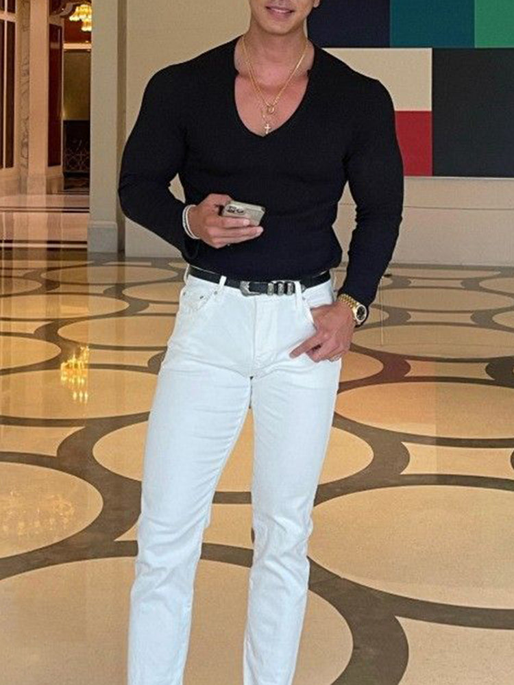 Men Sexy Shaping Sports Casual Long-Sleeve Tops