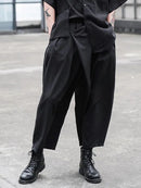 Gothic Y2k  Irregular Japanese Harajuku Culottes-1