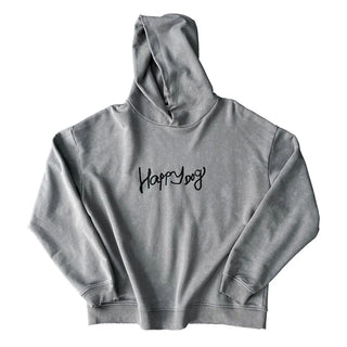 Buy grey Mens Distressed Hooded Sweatshirt