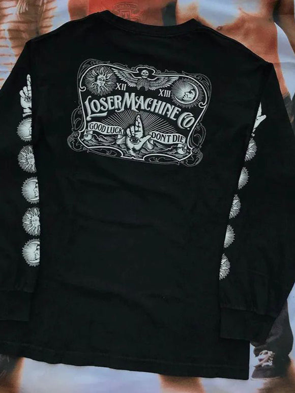 Chicano Tattoo Street Trendy Cool  Graffiti Pattern Unisex T-shirt