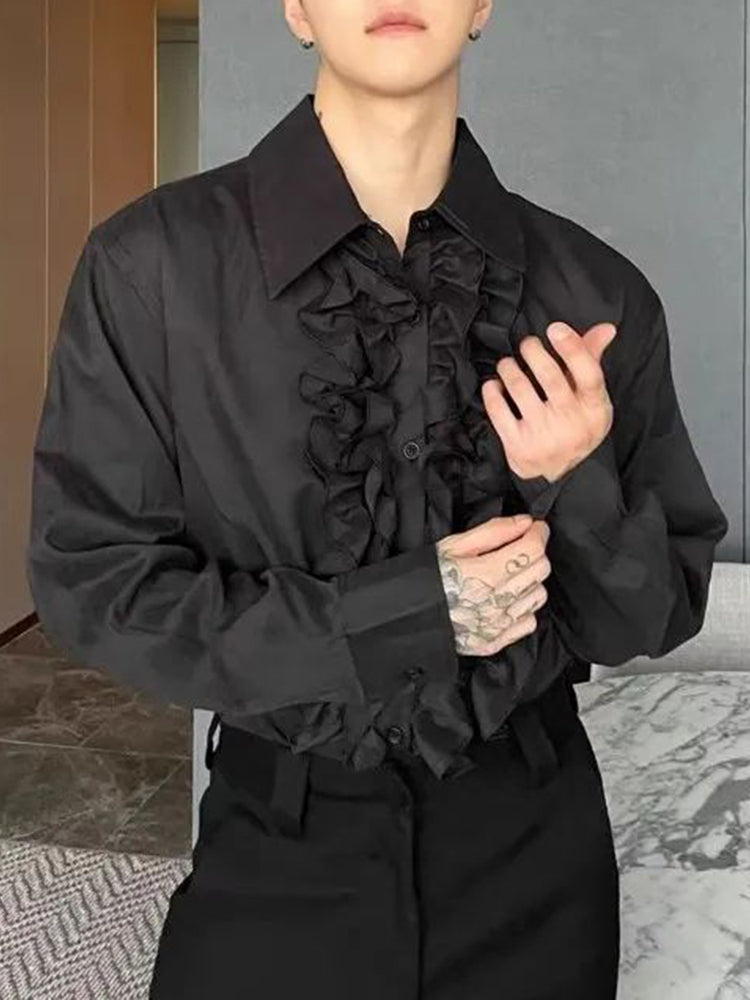 Mens Palace Style Ruffled Shirt