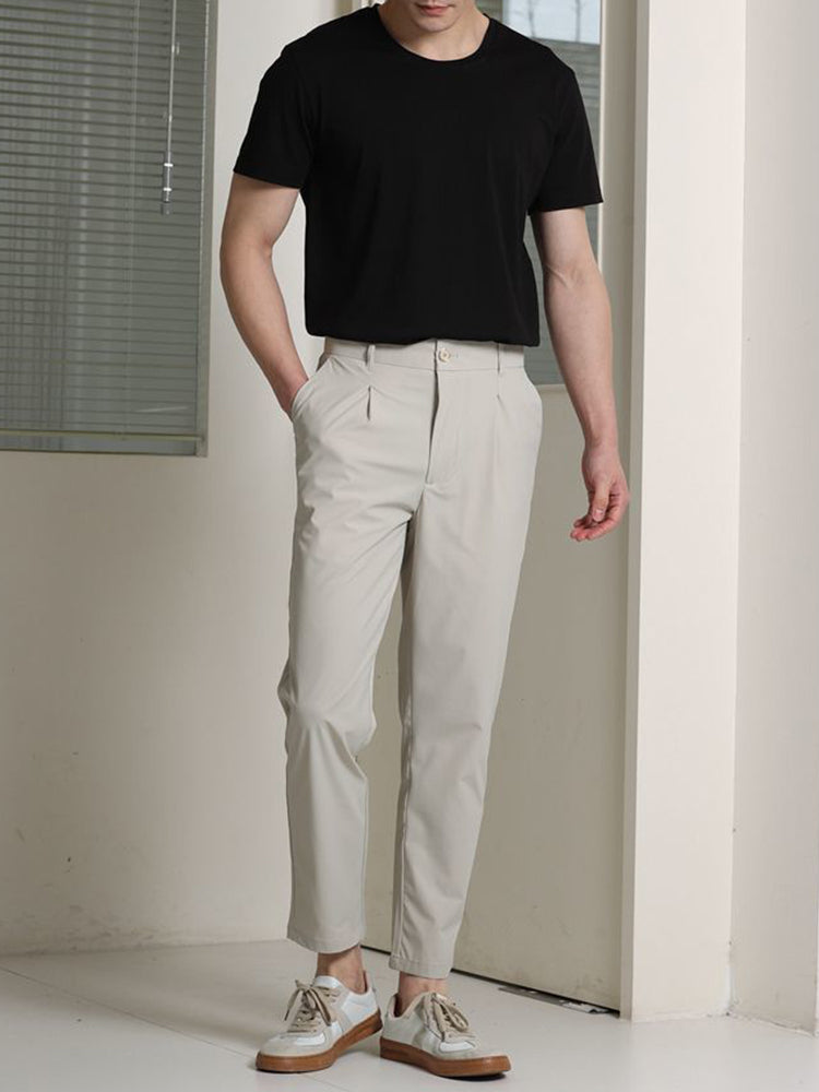 Mens Breathable Casual Straight Pants