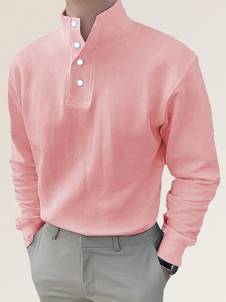 Comprar type-1 Mens Casual High Collar Long Sleeved Shirt