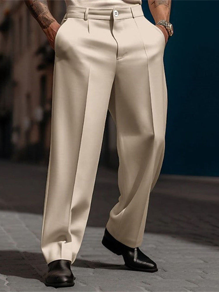 Mens Casual Suit Business Versatile Pants