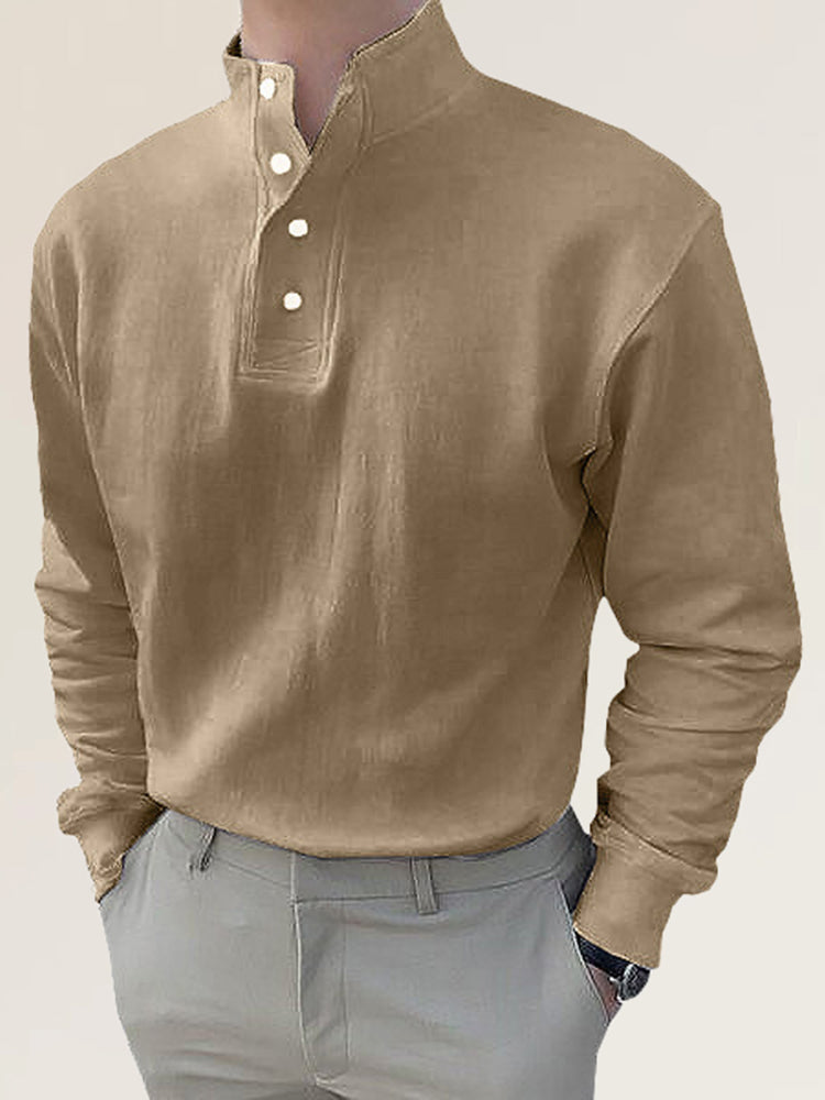 Comprar type-4 Mens Casual High Collar Long Sleeved Shirt