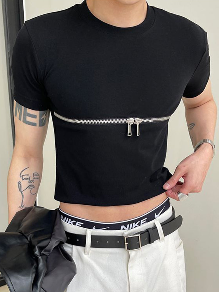 Comprar black Mens Mesh Sexy T-Shirt