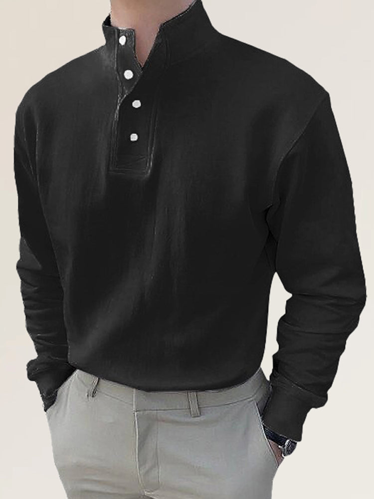 Comprar type-8 Mens Casual High Collar Long Sleeved Shirt