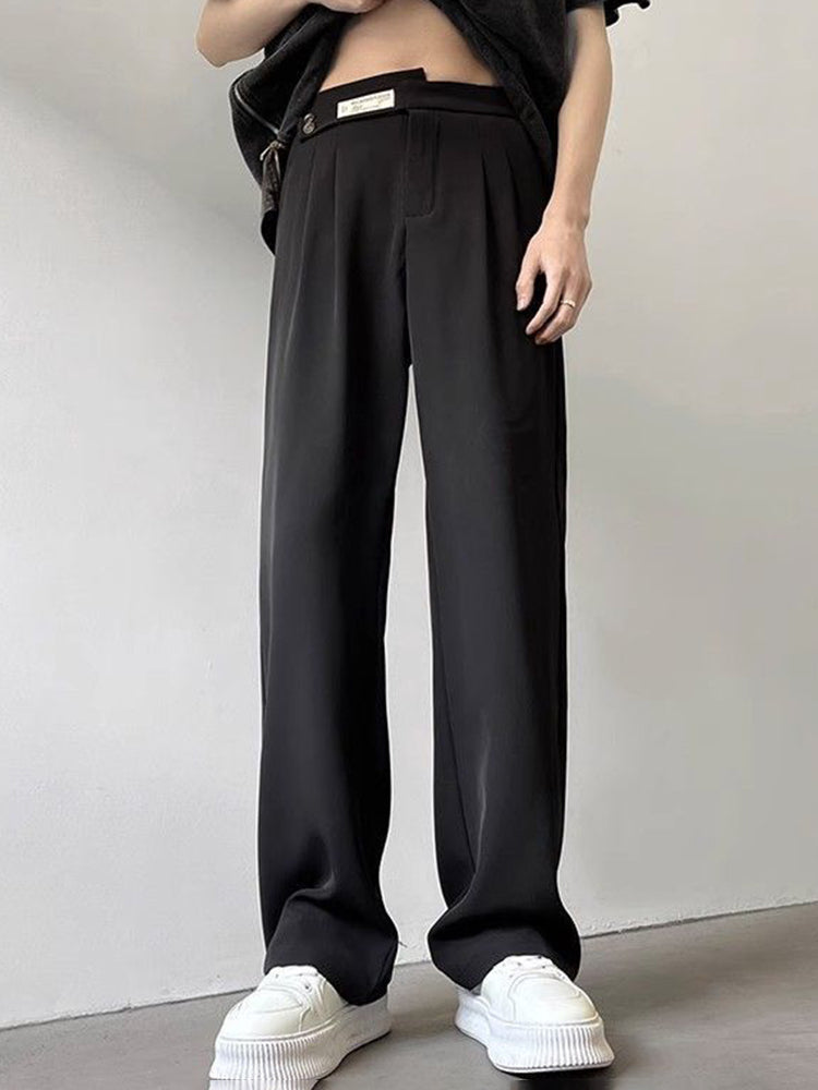 Men's summer ice silk casual trousers