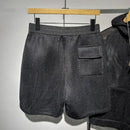 Mens Casual Mesh Shorts Hooded Two-Piece Vest Suit-6