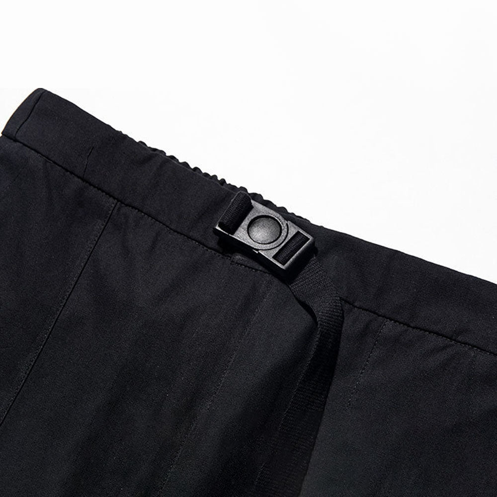 Mens Casual Multi-Pocket Belt Office Harem Pants