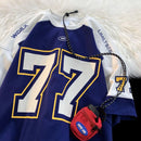 Mens  Contrast Number Print American Jersey-6