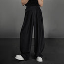 Mens Casual Irregular  Loose Wide-Leg Pants Unisex-2