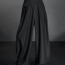 Mens Casual Irregular  Loose Wide-Leg Pants Unisex-4