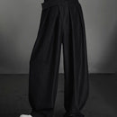 Mens Casual Irregular  Loose Wide-Leg Pants Unisex-7