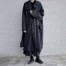 Unisex Dark British Style  Hooded  Windbreaker Autumn-7