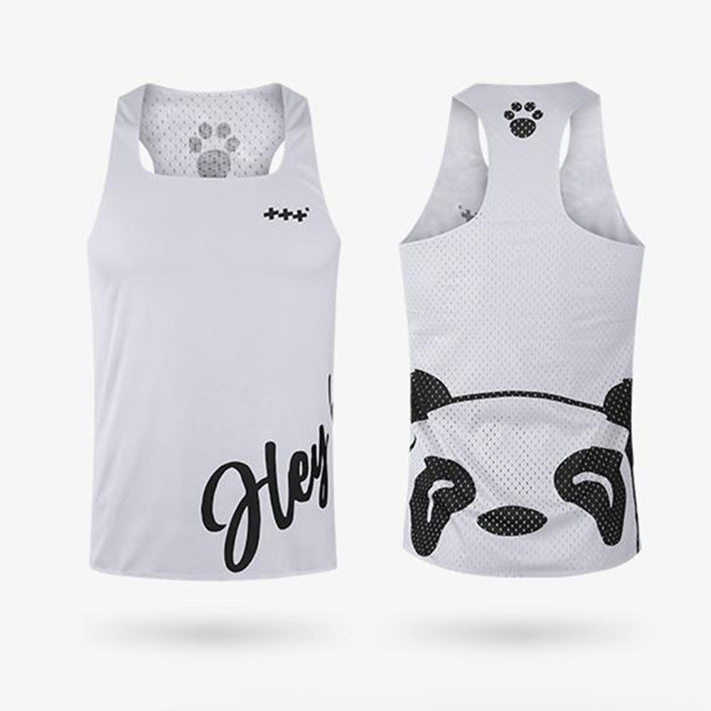 Mens Gym Sports Panda Pattern Vest