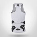 Mens Gym Sports Panda Pattern Vest-12