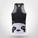 Mens Gym Sports Panda Pattern Vest-11