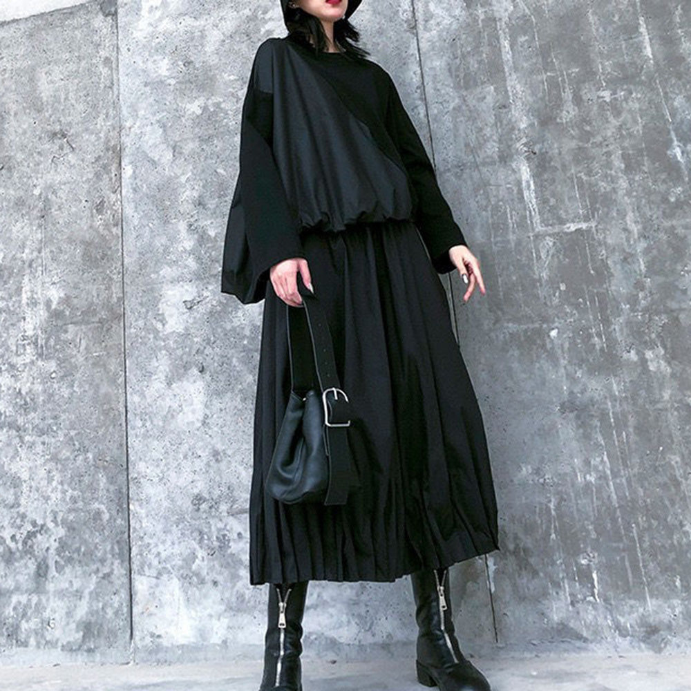 Gothic Pleated Lantern Culottes Harajuku Pants