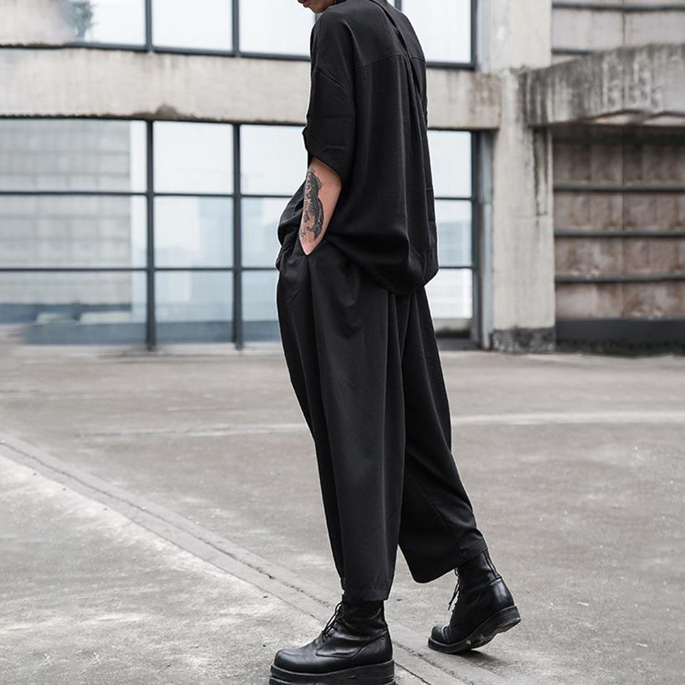 Gothic Y2k  Irregular Japanese Harajuku Culottes