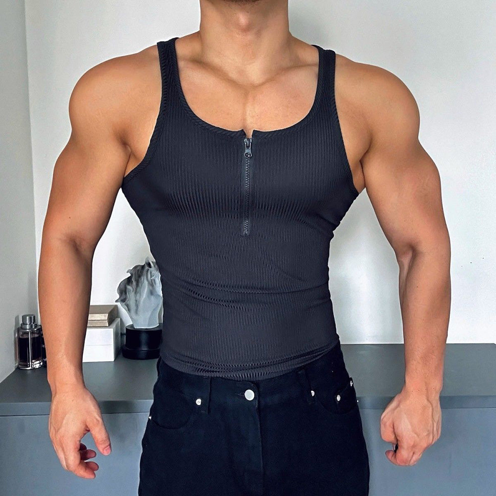 Mens Gym Sports Sexy Casual Jogging Vest