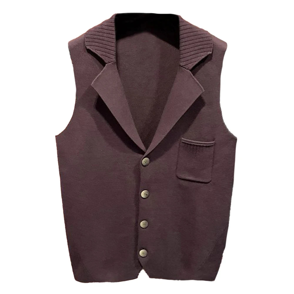 Comprar claret Mens Business Casual Knitted Suit Vest