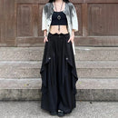Gothic Harajuku Y2k Skirt Pants Japanese Irregular Stitching Samurai Hakama Genderless Streetwear Campus Valentines Pants Unisex-3