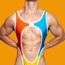 Men's Jumpsuit Sexy Suspender Jumpsuit Hollowed Out Lingerie Nightclub Seductive Stage Personality Shapewear Men's Clothing 2024-2