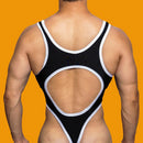 Men's Jumpsuit Sexy Suspender Jumpsuit Hollowed Out Lingerie Nightclub Seductive Stage Personality Shapewear Men's Clothing 2024-3