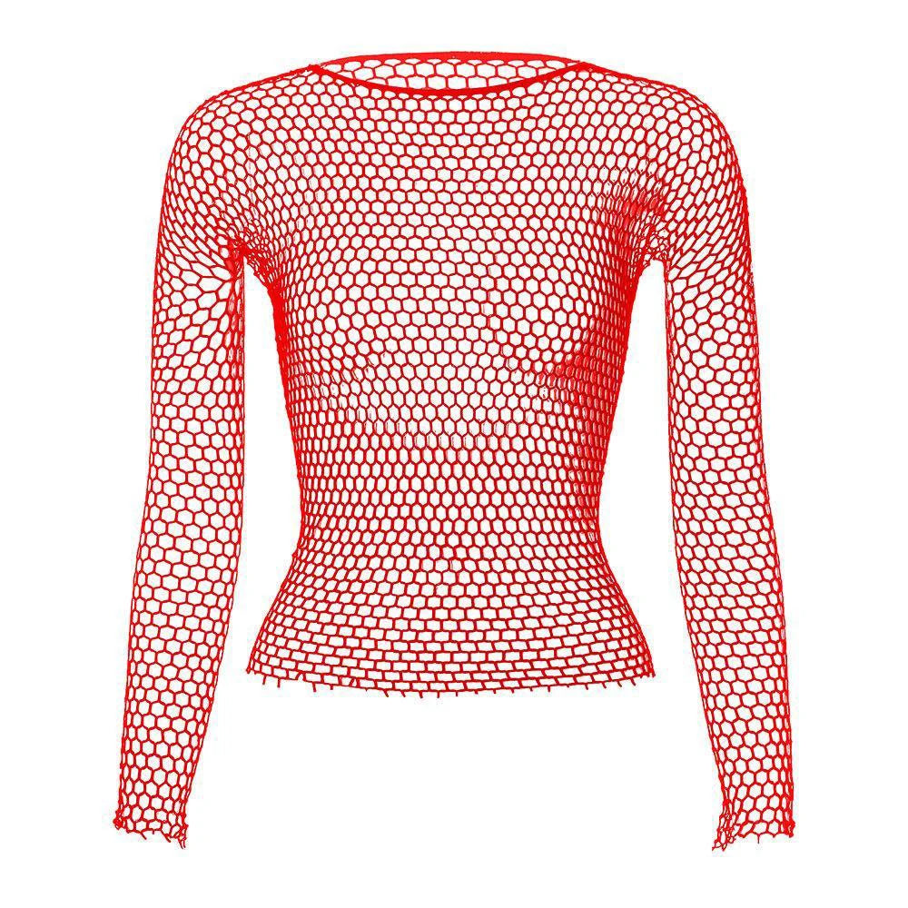 Comprar red Mens Hollow Perspective Genderless Sports Fitness Top