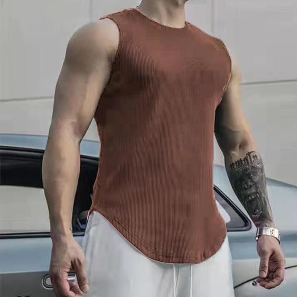 Comprar red-bean-paste Mens Sports Vest T-Shirt