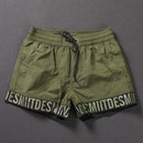 Beach Shorts Summer Mens Sports Swim Trunks Gym Training Shorts Quick-Drying Lightweight Letters Edge Trendy 2024 Shorts New-2