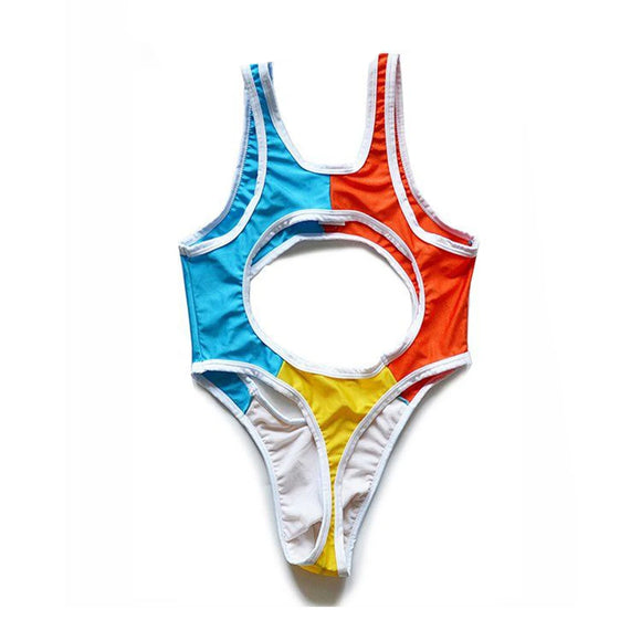 Men's Jumpsuit Sexy Suspender Jumpsuit Hollowed Out Lingerie Nightclub Seductive Stage Personality Shapewear Men's Clothing 2024