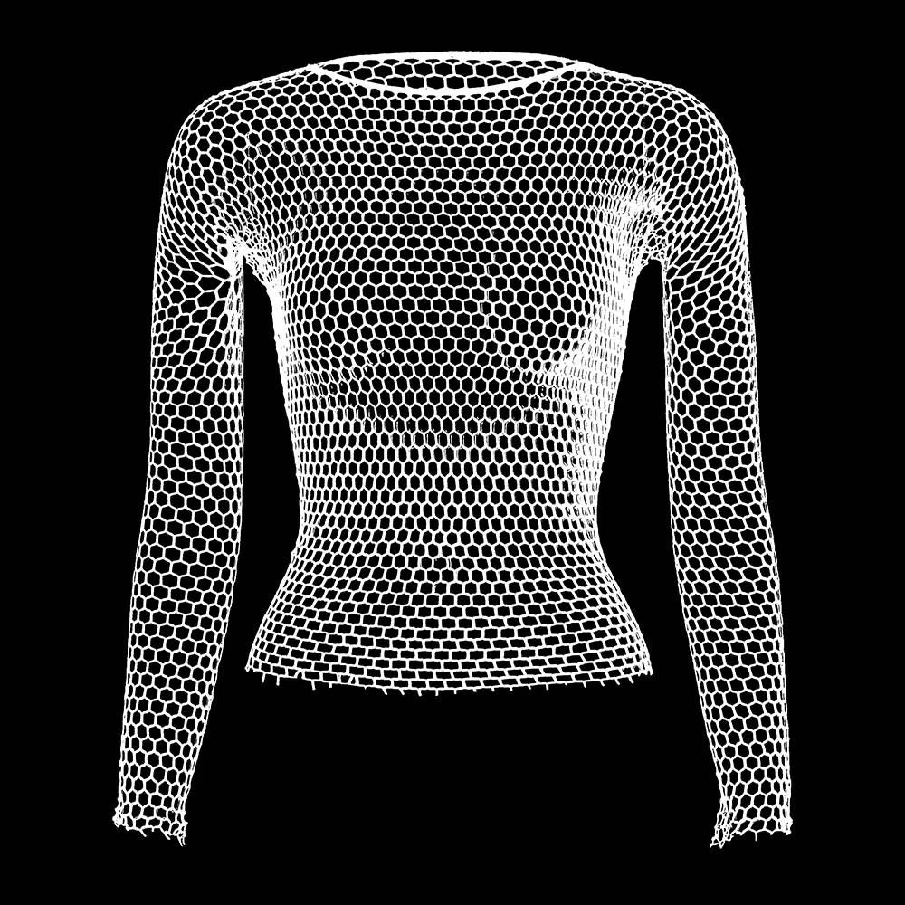 Comprar white Mens Hollow Perspective Genderless Sports Fitness Top