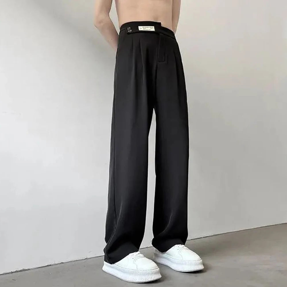 Comprar black Men&#39;s summer ice silk casual trousers