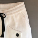 2025 Spring Thin Sweatpants Men'S Casual Slim-Fitting Pants Solid Color Loose Wide Crotch Harem Pants Trendy Pleated Leggings-3