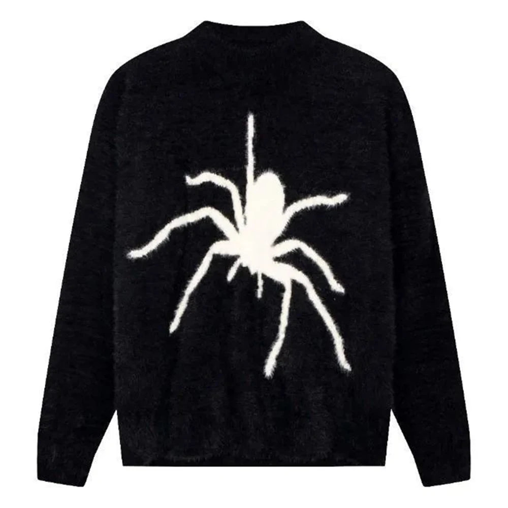 Comprar black Men&#39;s Retro Original Niche Spider Sweater