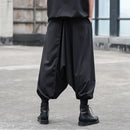 Mens Wide-Leg Cuffed Pants Y2k Gothic Harem Pants Streetwear Japanese Harajuku Campus Joggers Casual Pants Men'S Clothing 2024-2