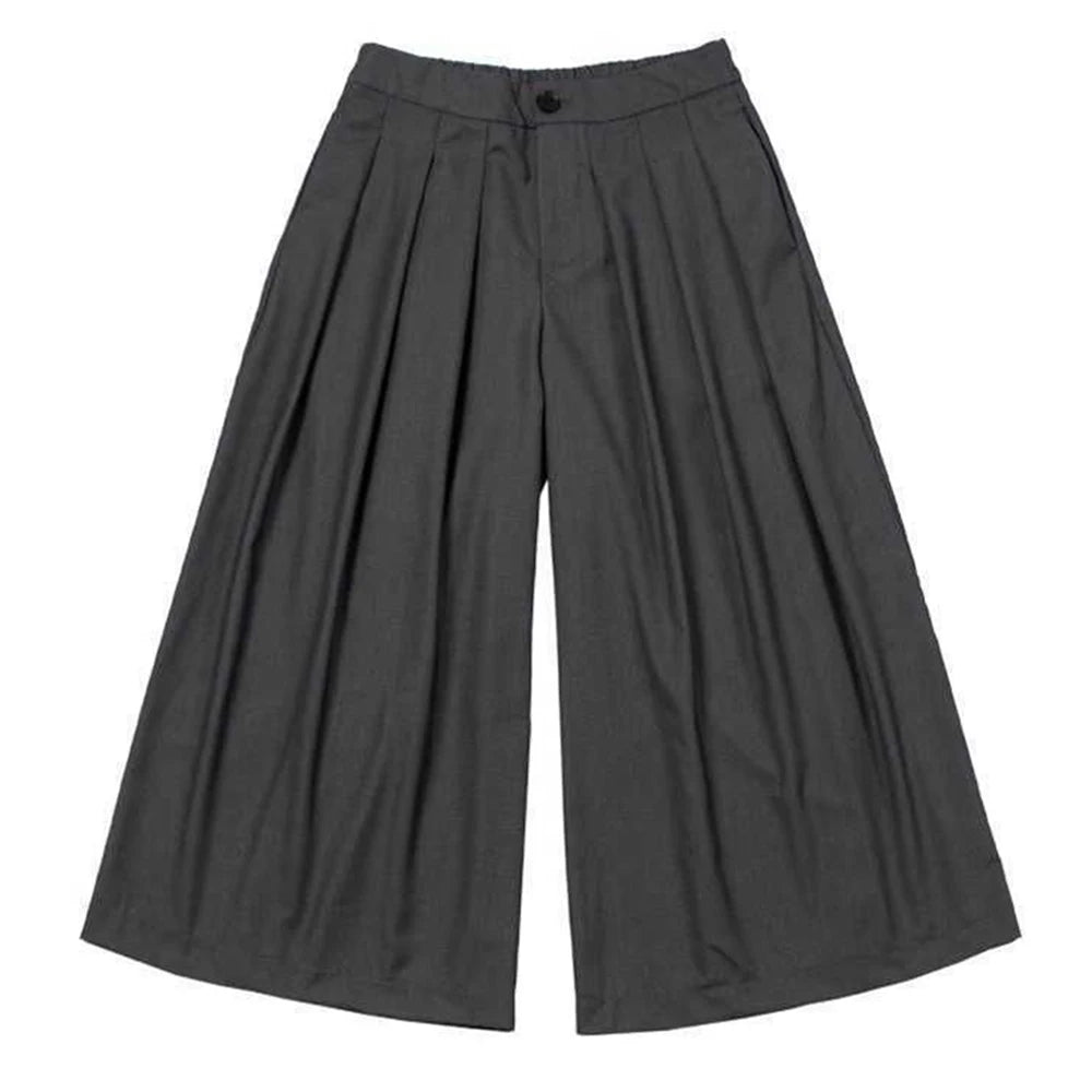 Mens  Irregular Skirts Genderless Sports Fitness Solid Color  Pants