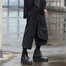 Y2k Japanese Gothic Dark Hakama Trousers Streetwear Personality Niche Samurai Pants Casual Wide-Leg Pant Men'S Clothing 2025 New-4