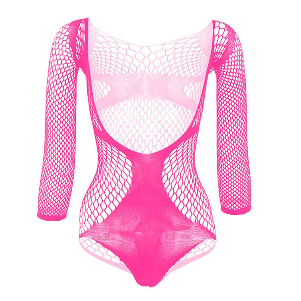 Comprar rose Mens Sexy Nightclub Mesh Perspective Jumpsuit