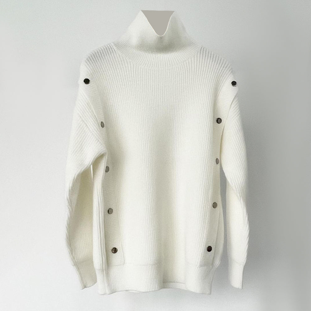 Mens Autumn Y2k  Elegant Casual Simple Knitted Sweater Unisex