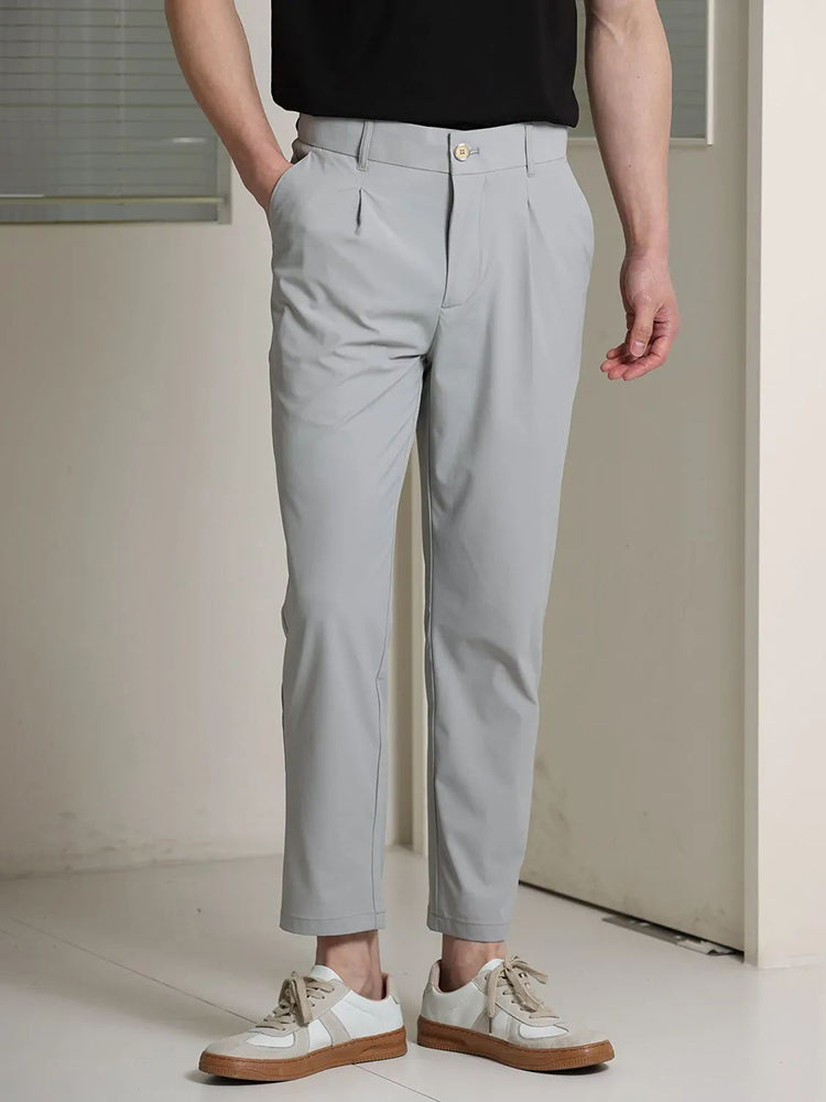 Comprar grey Mens Breathable Casual Straight Pants